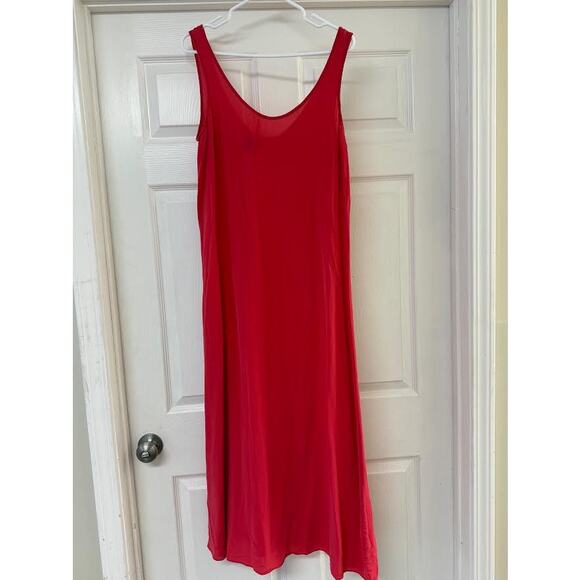 J.Crew 100% Silk Red Slip Dress (M) - Picture 2 of 4